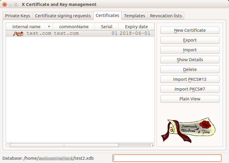 XCA program for managing encryption keys XCA program for managing encryption keys